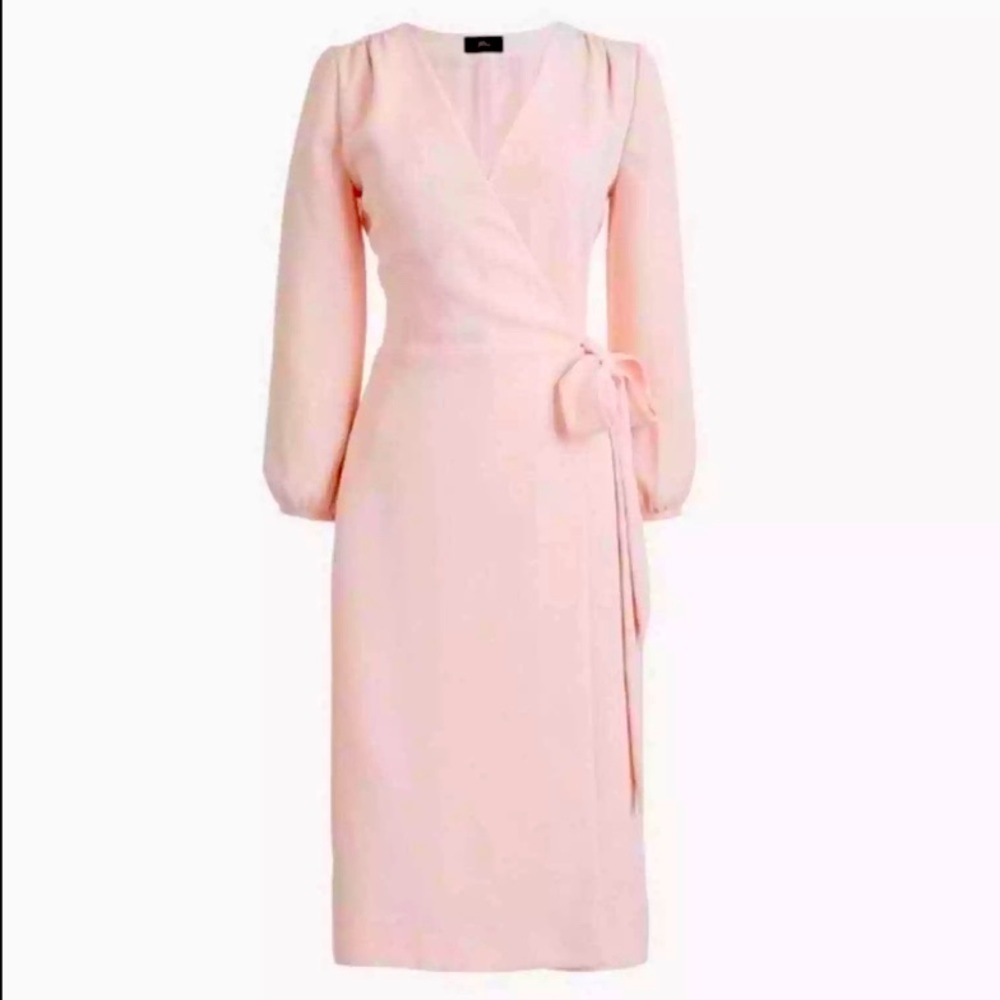 J Crew pink wrap dress size 4